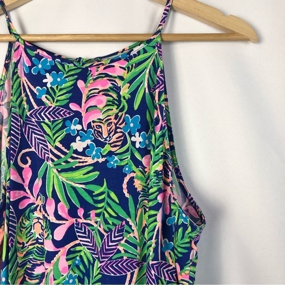 Lilly Pulitzer Margot Borealis Blue How You Like Me Prowl Shift Mini Dress M - Picture 4 of 6